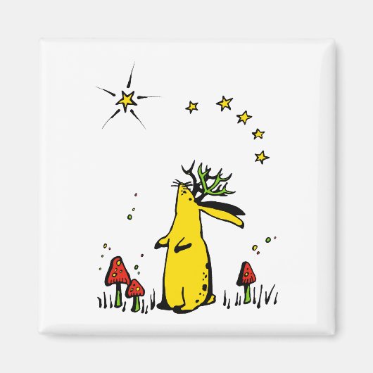 Aimant Nuit Jackalope (Devant)