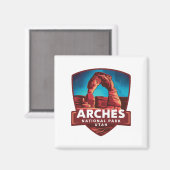 Aimant Nuit magique dans le Parc national des Arches (Recto/Verso)