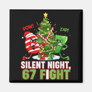 Aimant Nuit silencieuse 67 Combat drôle de Noël _1