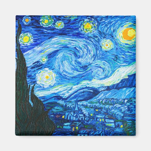 Aimant Nuit Van Gogh Starry (Devant)