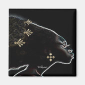 Aimant Nuits Africaines En Or (Devant)