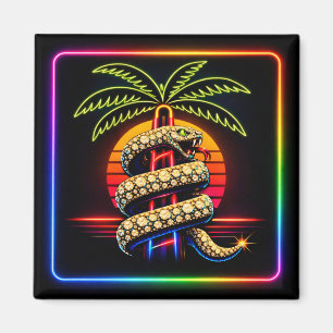 Aimant Nuits néon de Miami Diamant opulence Luxe