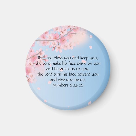 Aimant Numbers 6:24-26 The Lord Bless You and Keep You (Devant)