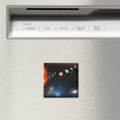 Aimant numériquement image générée de notre système solai (In Situ (Lave-vaisselle))