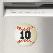 Aimant Numéro 10 Baseball (In Situ (Lave-vaisselle))