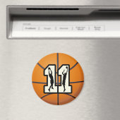 Aimant Numéro 11 Basketball et joueurs (In Situ (Lave-vaisselle))