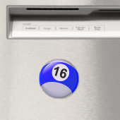 Aimant Numéro 16 Billard Ball (In Situ (Lave-vaisselle))