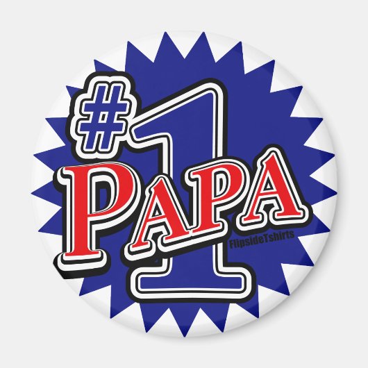 Aimant Numéro 1 Papa (Devant)
