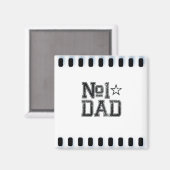 Aimant Numéro 1 papa (Recto/Verso)