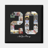 Aimant Numéro 20 Collage photo (Devant)