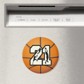 Aimant Numéro 21 Basketball (In Situ (Lave-vaisselle))