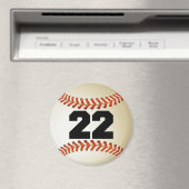 Aimant Numéro 22 Baseball (In Situ (Lave-vaisselle))
