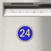 Aimant numéro 24 dans un cercle (In Situ (Lave-vaisselle))