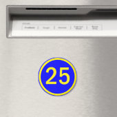 Aimant numéro 25 dans un cercle (In Situ (Lave-vaisselle))