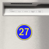 Aimant numéro 27 dans un cercle (In Situ (Lave-vaisselle))