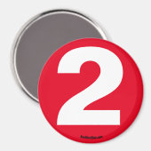 Aimant Numéro 2 de l'aimant (Recto/Verso)