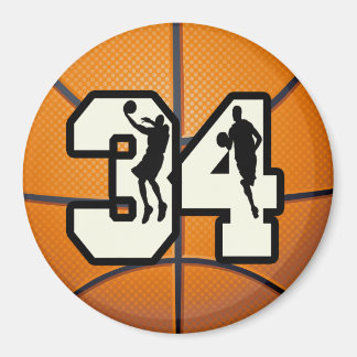 Aimant Numéro 34 Basketball