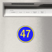 Aimant numéro, 47, dans un cercle (In Situ (Lave-vaisselle))