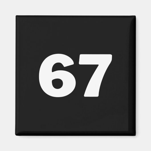 Aimant Numéro 67 (Devant)