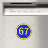 Aimant numéro, 67, dans un cercle (In Situ (Lave-vaisselle))
