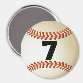 Aimant Numéro 7 Baseball (Recto/Verso)