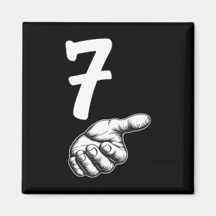Aimant Numéro 7 Duo correspondant 67 Mème Génération Alph