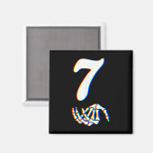 Aimant Numéro 7 Main de squelette de meme correspondant 6 (Recto/Verso)
