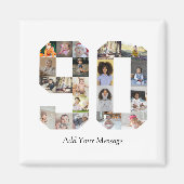 Aimant Numéro 90 - Collage photo (Devant)