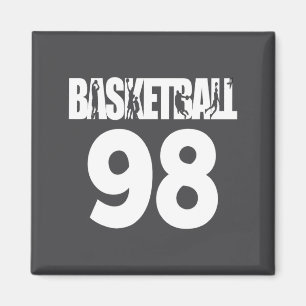 Aimant Numéro 98 de basketball Mon joueur de basketball p
