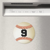 Aimant Numéro 9 Baseball (In Situ (Lave-vaisselle))