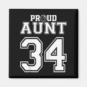 Aimant Numéro Coutume Fière Basket-ball Tante Personnalis