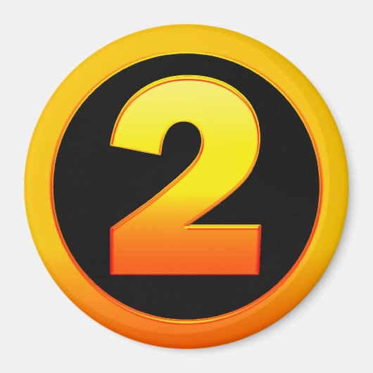 Aimant Numéro d'or 2 (Devant)