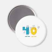 Aimant Numéro heureux 40 (Recto/Verso)