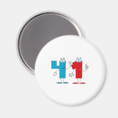 Aimant Numéro heureux 41 (Recto/Verso)