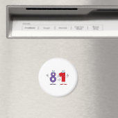 Aimant Numéro heureux 81 (In Situ (Lave-vaisselle))