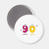 Aimant Numéro heureux 90 (Recto/Verso)