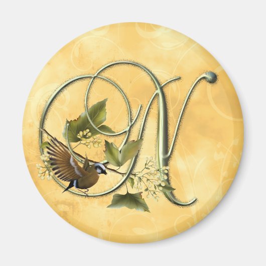 Aimant Numéro initial de l'oiseau (Devant)