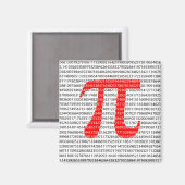 Aimant Numéro rouge d'origine pi jour symbole mathématiqu (Recto/Verso)
