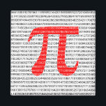 Aimant Numéro rouge d'origine pi jour symbole mathématiqu<br><div class="desc">Numéro rouge d'origine pi jour symbole mathématique</div>