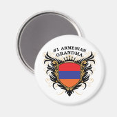 Aimant Numéro un grand-mère arménienne (Recto/Verso)