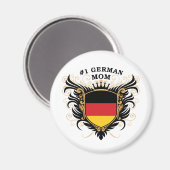 Aimant Numéro Une mère allemande (Recto/Verso)