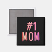 Aimant Numéro Une Mère Meilleure Mère Jamais Monde Meille (Recto/Verso)
