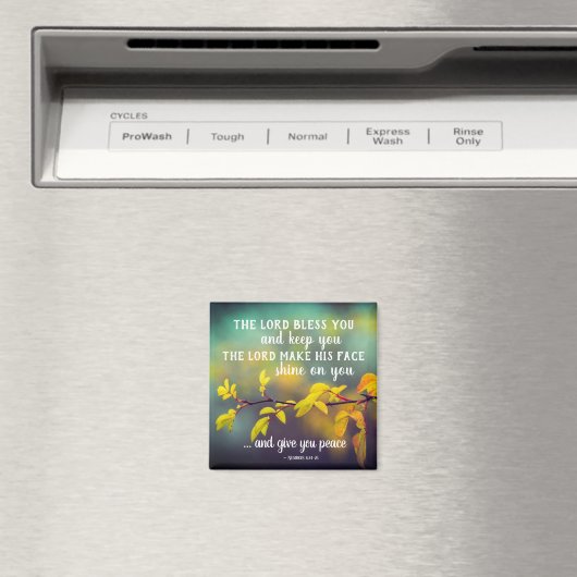 Aimant Numéros 6:24-26 Le Seigneur vous bénisse et vous g (In Situ (Lave-vaisselle))