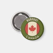 Aimant Nunavut Canada (Recto/Verso)
