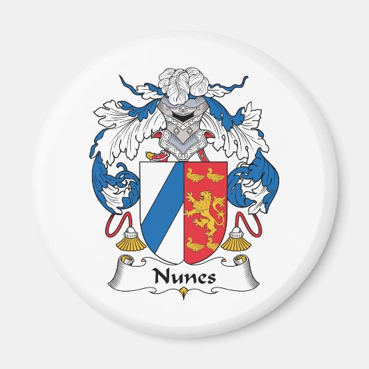 Aimant Nunes Family Crest (Devant)