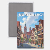 Aimant Nuremberg Germany Travel (Recto/Verso)