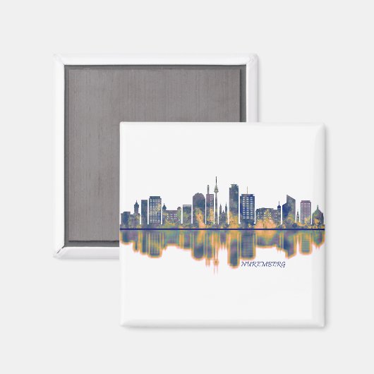 Aimant Nuremberg Skyline (Recto/Verso)