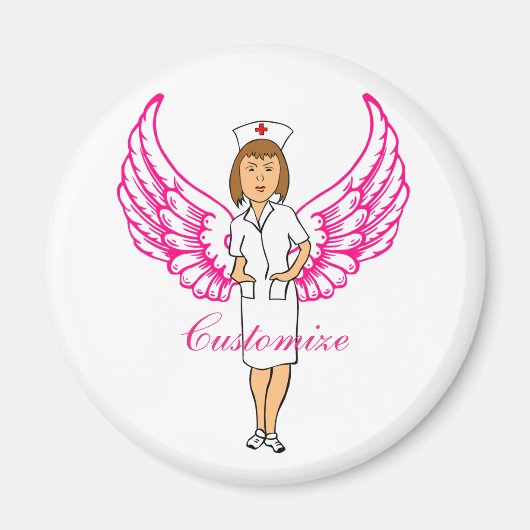 Aimant Nurse Angel Wings Thunder_Cove (Devant)