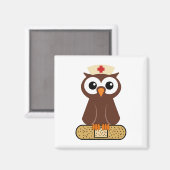 Aimant Nurse Owl (w/bandaid) (Recto/Verso)