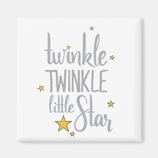 Aimant Nursery Rhymes Image Twinkle Twinkle Little Design (Devant)